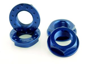 KP-347-FN - 17MM Flanged Wheel Nuts (4) - Fine Thread