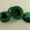 KP-349FN-GRN - 17MM Flanged Wheel Nuts (4) - Coarse Thread