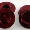 KP-349FN-RED - 17MM Flanged Wheel Nuts (4) - Coarse Thread