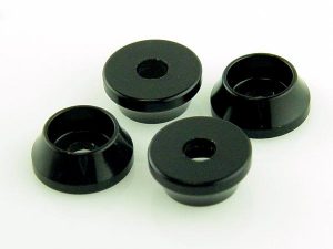 KP-377-BLK - 3MM Tapered Head Washers (4)